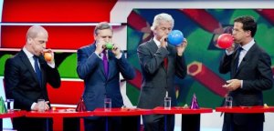 Dutch parties candidates at TV Channel for Children